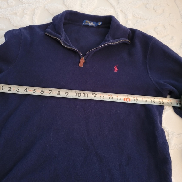 Blue Polo Ralph Lauren 1/4 Zip Long Sleeve - Picture 7 of 9